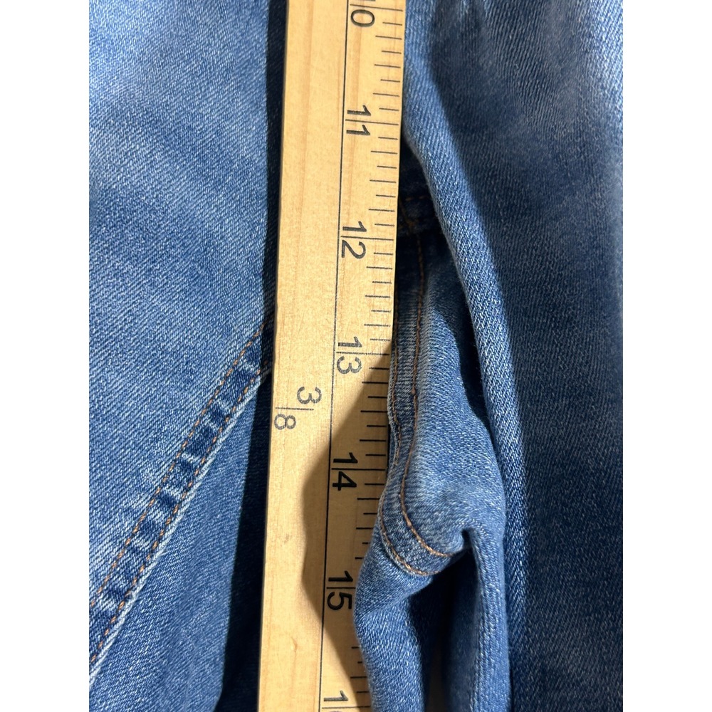 J.Jill Denim Curv-Fit High-Rise Straight-Leg‎ Crop Jeans Blue Size 18T Raw Hem - Picture 8 of 11